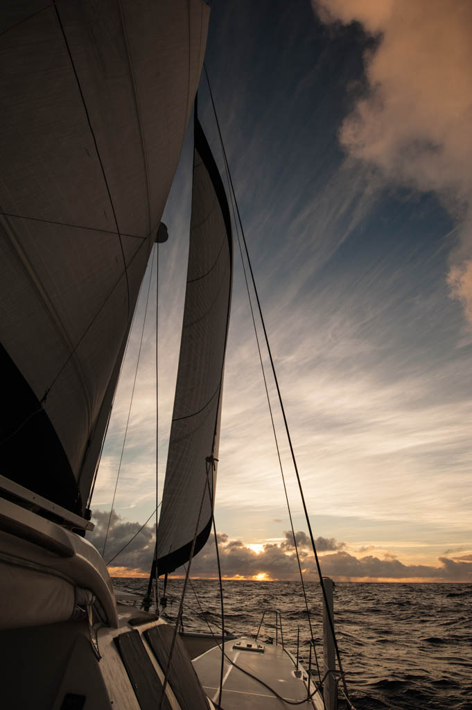 sunset on my birthday - land ho!