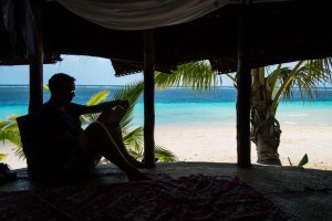 Basic, but just seven steps from the water...